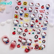 Cute KT Cat Nail Art Stickers 5D hellokitty Nail Sticker Nail Art Accessories