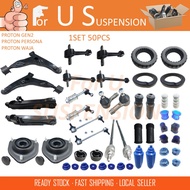 1 COMBO SET 50 PIECES  PROTON WAJA,GEN2,PERSONA -FRONT SUSPENSION AND REAR SUSPENSION ARM/SET (INCLU