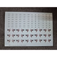 [Ready stock] Water decal TUDM C130 Hercules (new livery) we scale 1/144