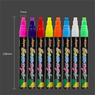 8 Colors Fluorescent Marker Pen Set Erasable Colors Highlighters Neon Chalk Pens Liquid Chalk Markes