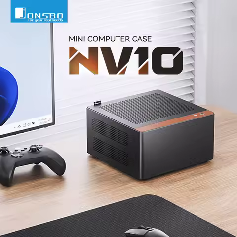 Jonsbo NV10 N10 ITX Mini Desktop Case 3.3mm Aluminum Alloy Chassis Shell Support 1U FLEX Power Suppl