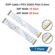 1pc 30P 40P I-PEX 20453 EDP FFC FPC LVDS Cable Single Connector Pitch 0.5mm 30Pin 40Pin Screen Flexi