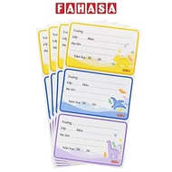 Nhãn Vở Học Sinh 3 Ô - Deli CA901 (12 Nhãn) - Mẫu 1