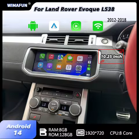 10.25" For Range Rover Evoque L538 2012-2018 Car Radio Navigation Multimedia Screen Bluetooth Player