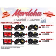 [PROMOSI MERDEKA HEBAT ] [PACKAGE A] Car Audio Adams Digital Speaker Veper Android Player Midbass Mi