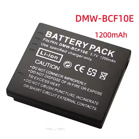 1200mAh DMW-BCF10E BCF10 Camera Battery or Charger For Panasonic DMC-FS12 FS15 FS25 FS4 FS42 FS6 FS7