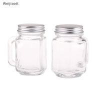 1Pc 40ml Mini Jam Honey Jar Portable Leakproof Coffee Milk Juice Bottle With Lid Home Party Bar Vodk