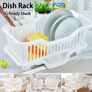 [SG Ready Stock]Specool® Dish Rack with Front/Side Drainer Dish Drainer Drying Rack Kitchen Rack Tableware Dish Storage