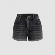 Tween Girls Fairycore Y2K Baddie Butterfly Embroidery Distressed Washed High Waist Denim Jeans Short