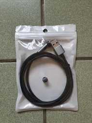 萬核12代磁吸充電線(Type-C/黑/1m)