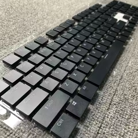 ECHOME MX Low Profile Keycap Custom Ultrathin Black Artisan Keycap Square Flat Cherry Switch Key Cap