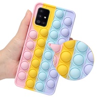 ∋✘Pop Push it Bubble Fidget Toys Phone Case OPPO Realme C21 C20 C25 C11 2021 C15 C12 C11 C3 Realme 8