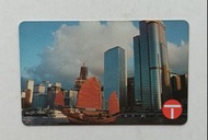 香港電訊八十年代中期帆船圖案$100儲值電話卡一張（舊款T字logo），已使用實物如圖，品相良好