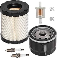 HIFROM Air Cleaner Cartridge Filter with Fuel Filter Spark Plug Oil Filter Tune Up Kit Replacement f