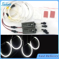 FunsLane【Local delivery】4*131mm White CCFL LED Angel Eyes Halo Rings Lighting Headlight Lamp for BMW