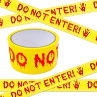 4.8cmx25m 'DO NOT ENTER' Caution Tape For Halloween Decorations Indoor & Outdoor