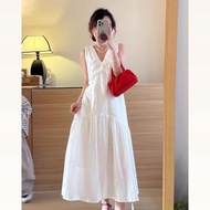 Fairy.store Aurora Dress White Long Sleeveless Dress TS2113