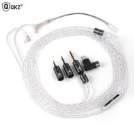QKZ Q7 MAX Gaming Earphone Cable Type-C+3.5mm+2.5mm+4.4mm Interchangeable Audio Plugs Headset Wires
