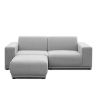 Milan 3 Seater Sofa with Ottoman - Slate(Fabric)