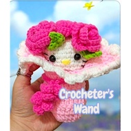Crochet Hello Kitty-Inspired Flower Boquet Plushie – Handmade Amigurumi Gift