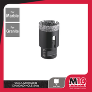 M10 Vacuum Brazed Diamond Hole Saw (Cutting Depth: 35mm) - 6 / 8 / 10/ 12 / 14 / 16 / 18 /19 / 20 /