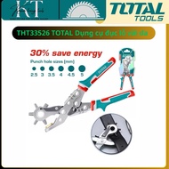 TOTAL THT33526 Leather Hole Puncher | 6 Hole Sizes 2.5–5mm