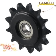 CAMELLI5Q Convex Idler Gear, 13 Tooth C45 Carbon Steel Chain Idler Sprocket, Black Oxide  10mm Bore 