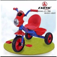 Baru! Sepeda Roda Tiga Exotix Et-705 / Sepeda Anak 1-3 Tahun
