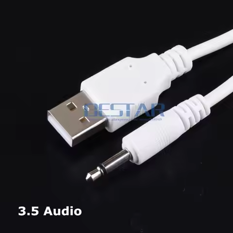 1m USB Jack Aux 3.5mm Mono Audio cable USB 3.5 mm jack 3.5 USB 2.0 to DC3.5mm 2A charging power cabl