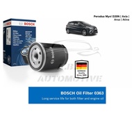 Bosch Oil Filter 0986AF0363 For Perodua Myvi D20N,Aruz,Axia,Ativa