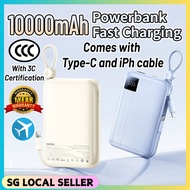 SG READY STOCK Remax 3C Power Bank 10000mAh 22.5W 20W Fast Charging Powerbank DualCable Portable Cha