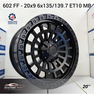 【Installation Available】602FF 4X4 WHEELS  20 INCH 20X9 6X135/139.7 ET10 MB READY STOCK SPORT RIM