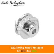 Timing Pulley GT2-6mm 40 Teeth Bore 5mm for 6mm GT2 Belt