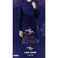 Jersey Muslimah Purple Blue Sabar Edition Batik Murah Labuh t Shirt mu Plus Size baju Muslimah Couple Set Viral Cotton Long Sleeve malaysia Baju Jersi Muslimah Sukan Kanak Kanak