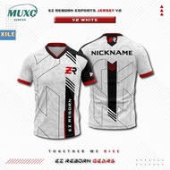 xilai【Free custom name and number】Customizable Esports Jersey EZR Esports V2 White,