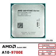 AMD A10 9700E A10-Series A10-9700E 3.0 GHz ใช้ซีพียูควอดคอร์ที่ใช้แล้ว AD9700AHM44AB / AD970BAHM44AB