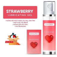 (7ml pack) STRAWBERRY water-based Longrex lubricant Gel sweet STRAWBERRY flavor 7ml pack