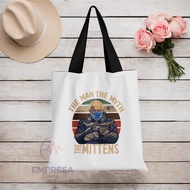 Folding chair of justice against racism Bernie Sanders Canvas Polyester Tote Bag