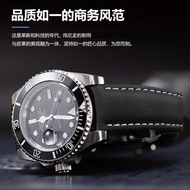 2024✾☜▲ XIN-C时尚4 Black nylon strap for men and women suitable for Rolex for/Tissot/ Mido for/Omega/Concas 19 20 21 22mm
