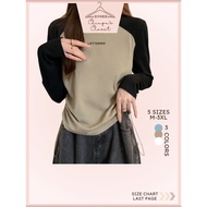 [KOREAN]  Women Casual Plain Long Sleeve Shirt Long Sleeve T Shirt Women Long Sleeve Women Long Slee