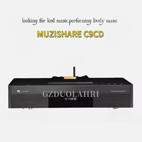 MUZISHARE C9 Balanced Tube CD Player & ES9038Q2M Decoder High-Definition Bluetooth 6KE8 Lamp Buffer