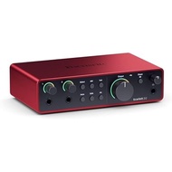 Focusrite Scarlett 2i2 4th Generation USB Audio Interface for recording, songwriting, streaming and 