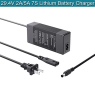 29.4V 2A AC/DC Adapter Charger for 24V Input 100-240V AC-DC DC 5.5 x 2.5mm  7S Lithium Battery Pack,