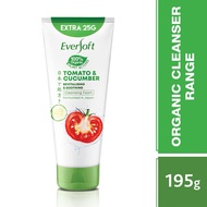 EVERSOFT Tomato & Cucumber Facial Cleanser 195g