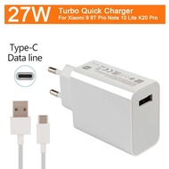 Original 100% Turbo Quick Charger Fast Charging 27W Xiaomi 9
