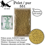 Pur babi 551 untuk pakan ayam Bangkok Petelur Pedaging Kampung Aduan Broiler dan unggas (250gr)