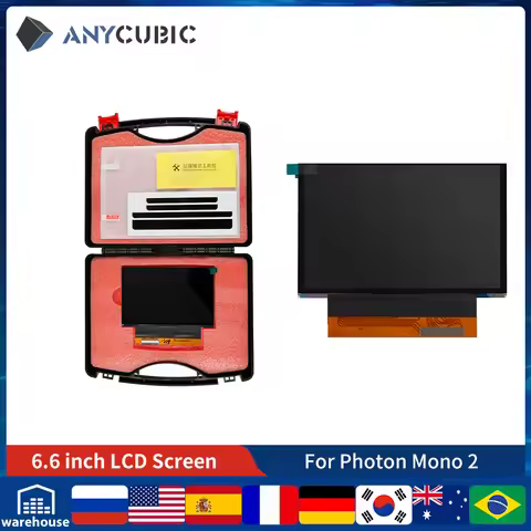 ANYCUBIC 3D Printer Parts 6.6 inch Monochrome LCD Screen For Photon Mono 2 3d Printers Accessory