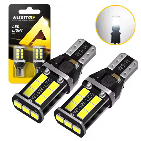 AUXITO 2Pcs T15 W16W LED Canbus Car Reverse Light Bulbs for Audi A4 B8 Q5 A3 A5 Q7 BMW E46 F10 E60 M