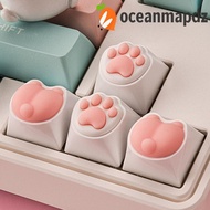 OCEANMAPDZ Pink Cat Claw Keycap Key Chain, Cat Paws Corgi Buttock Silicone Cat Paws Corgi Buttock Ke