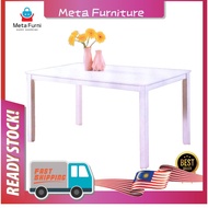 MetaFurni- 9984 dining table 140x80cm | Large size dining table 6 seater